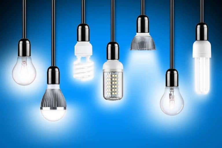 Lamp row blue